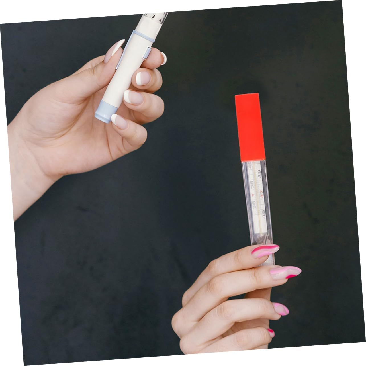 12pcs Thermometer Carrier Holder Plastic Protection Tube for Laboratory Thermometer Storage
