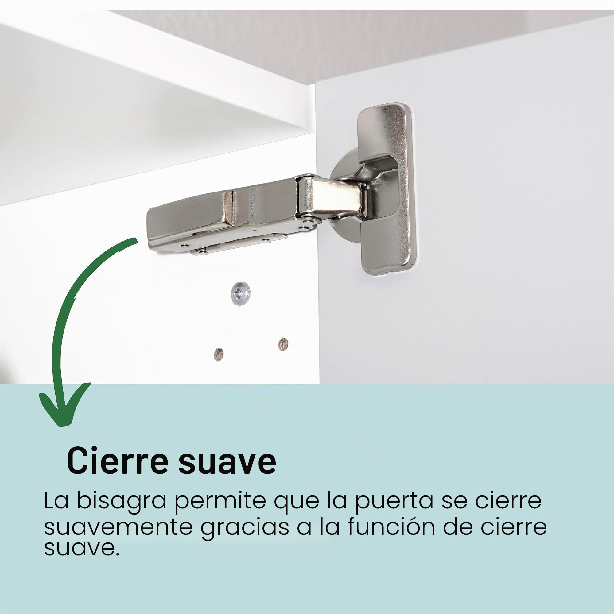 Bisagra de cierre suave para IKEA UTRUSTA 110 y cocina Metod, con amortiguador integrado, incluye instrucciones para el montaje (4 unidades)