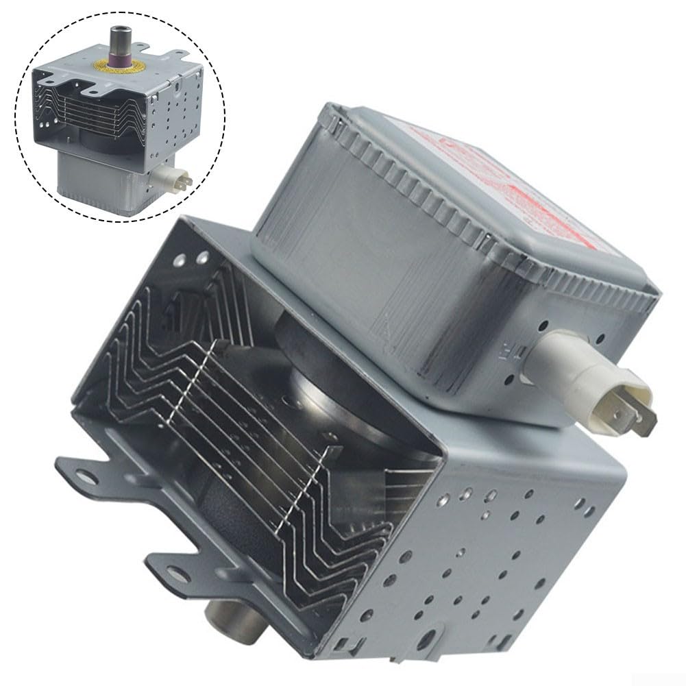 Magnetron 2M248J - Tubo de vacío de repuesto para horno microondas, salida de potencia de 1000 W con disipador de calor de 6 piezas para mejorar la velocidad de cocción