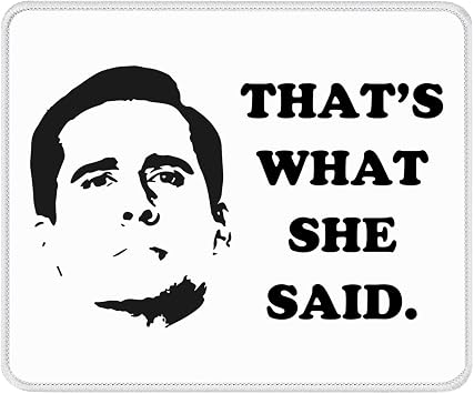 The Office Merchandise Mouse Pad for Desk or Gaming, Funny Gifts for Coworkers, Fans of The Office TV Show, Michael Scott