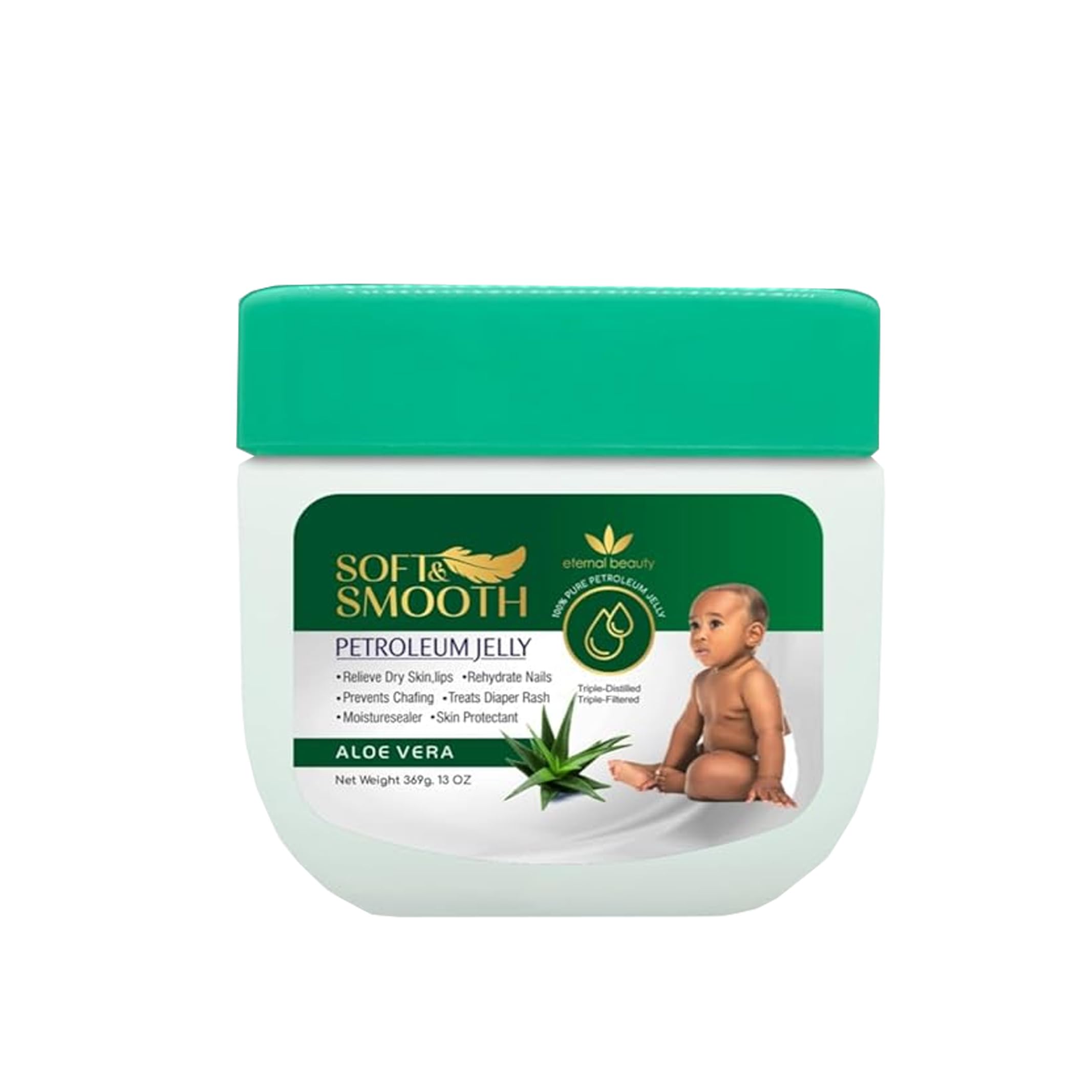 Soft & Smooth, Petroleum Jelly with Aloe Vera, For Baby 13oz, 369gm by Eternal Beauty