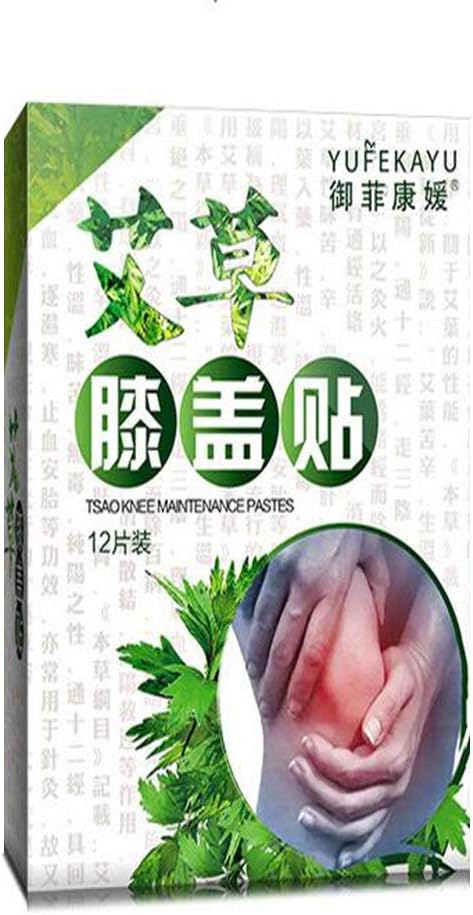 RZJZGZ 12/Box Knee Pain Relief Patch Hot Moxibustion Plaster Leg Pain Relief Wormwood Sticker