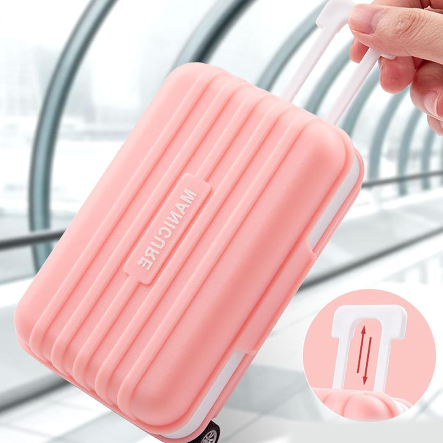 12 IN 1 Professional Stainless Steel Travel Grooming Manicure & Pedicure Set Care Tools