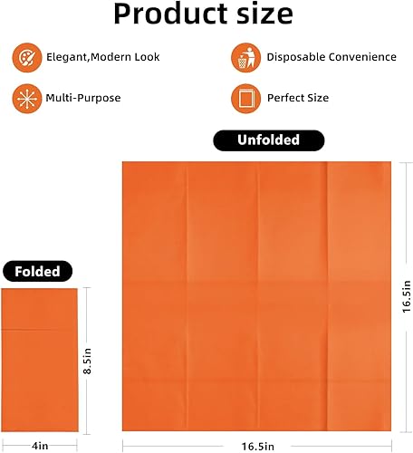 Miniatura 9 de KAMMAK Servilletas desechables de color verde oscuro con paño de bolsillo como servilletas de papel para cena, paquete de 100 toallas de mano