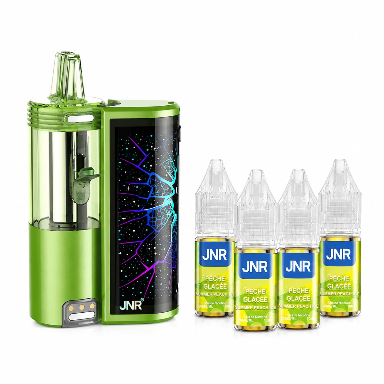 JNR Meteorite 100000 Puff Rechargeable Réutilisable Summer Peach Ice (Pêche Glacée)