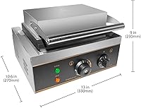 Vista 2 de GorillaRock Mini Donut Maker Máquina eléctrica para hacer donas 110 V (6 redondas)