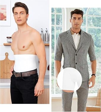 Inner Vision, Abdominal Control Bodysuit and Underwear Fitness Body Shaper 3D Men's Double Corset Boxer