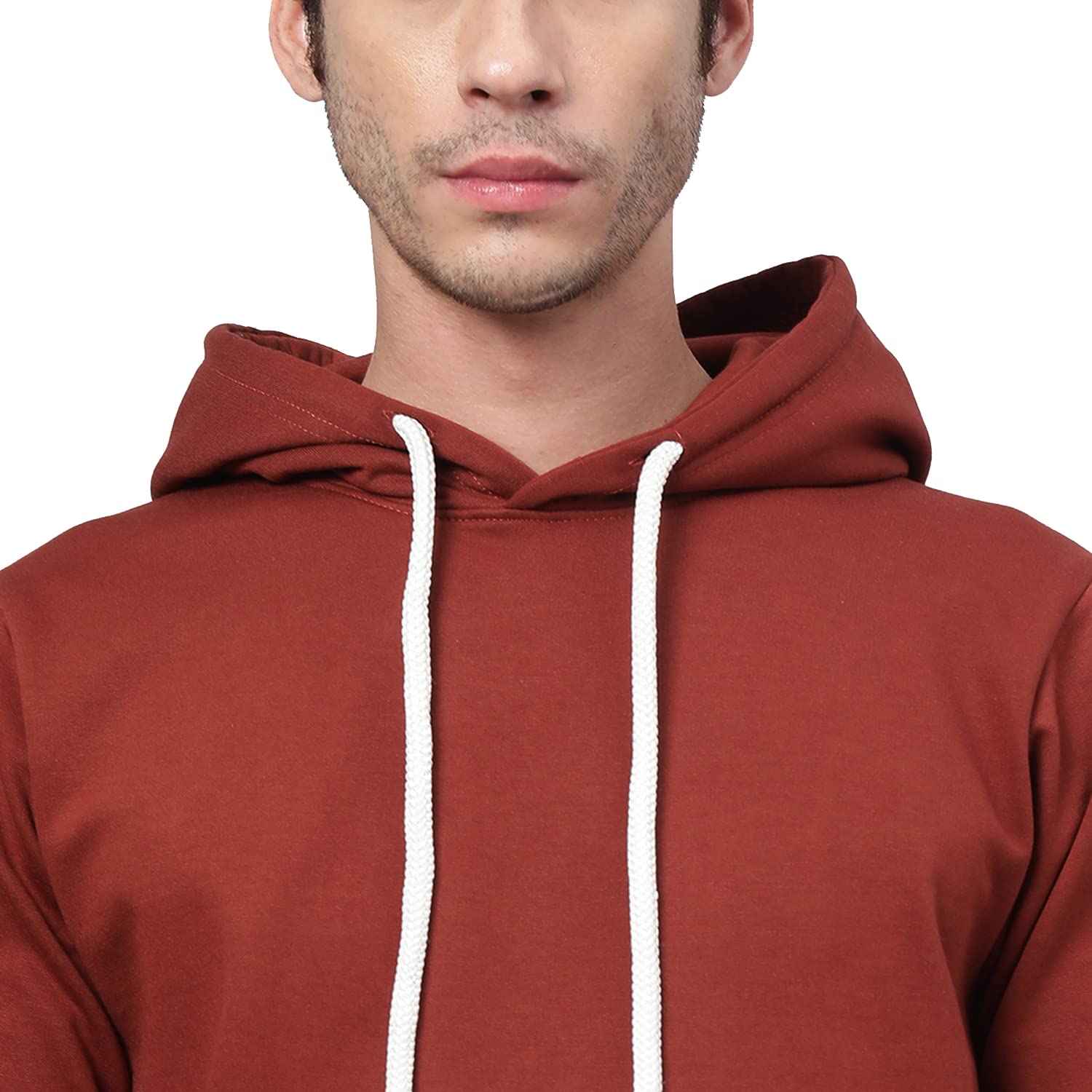 Veirdo® Bawełniany polar regularny krój bluza z kapturem pełne rękawy stylowa najnowsza rdza grafika nadruk bluza zimowa odzież dla mężczyzn/chłopców