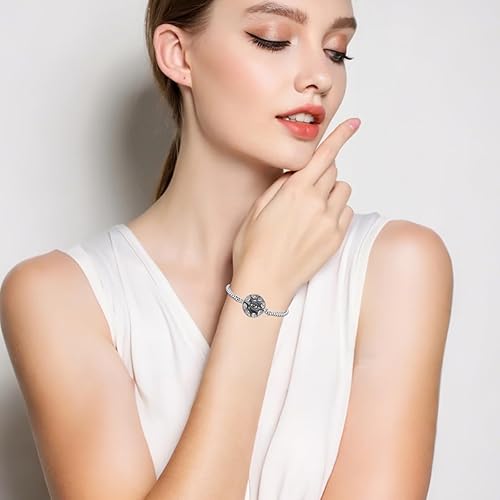 Miniatura 4 de Blue Evil Eye Bracelet S925 Sterling Silver Jewelry Gifts for Women Men