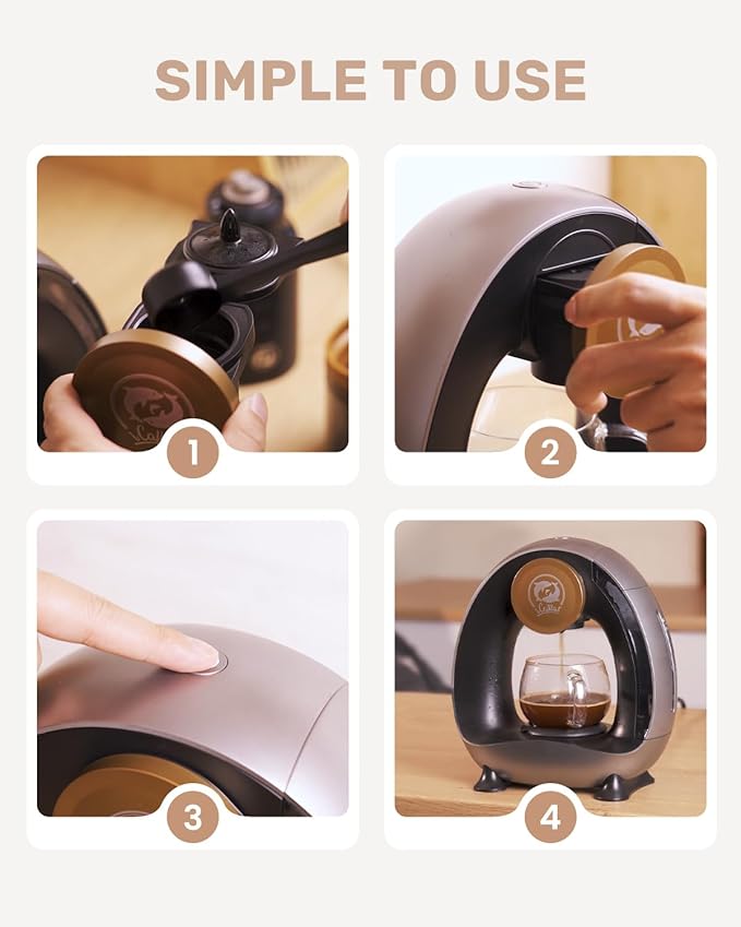 Cafetera de Goteo Compacta para Cápsulas y Café Molido, 1 Taza miniatura 8