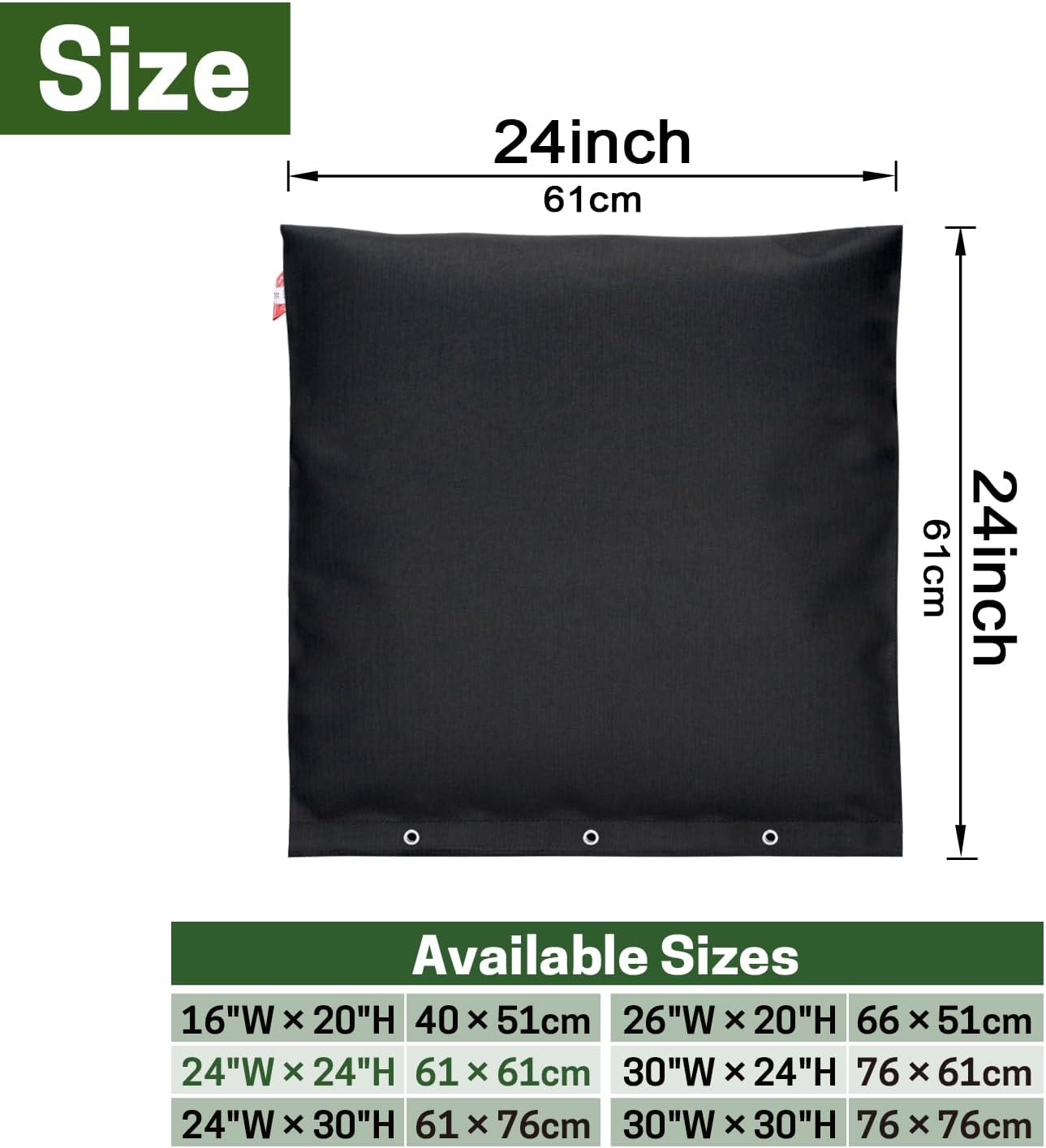 Backflow Preventer Insulated Cover 24×30 in & 24×24 in, Pressure Vacuum Breaker Cover with 8 Layers Thick Fabric, Sprinkler Valve Insulation Pouch for Winter Freeze Protection