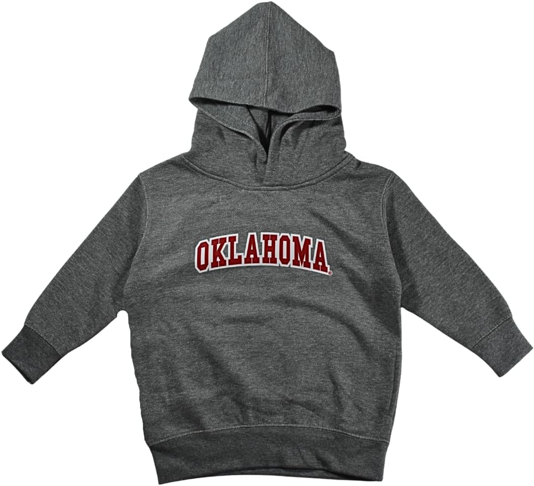 Little King NCAA Toddler Boys and Girls Hoodie Sweatshirt With Twill Letters-Side Pockets-Dark Gray 2T 3T 4T 5T