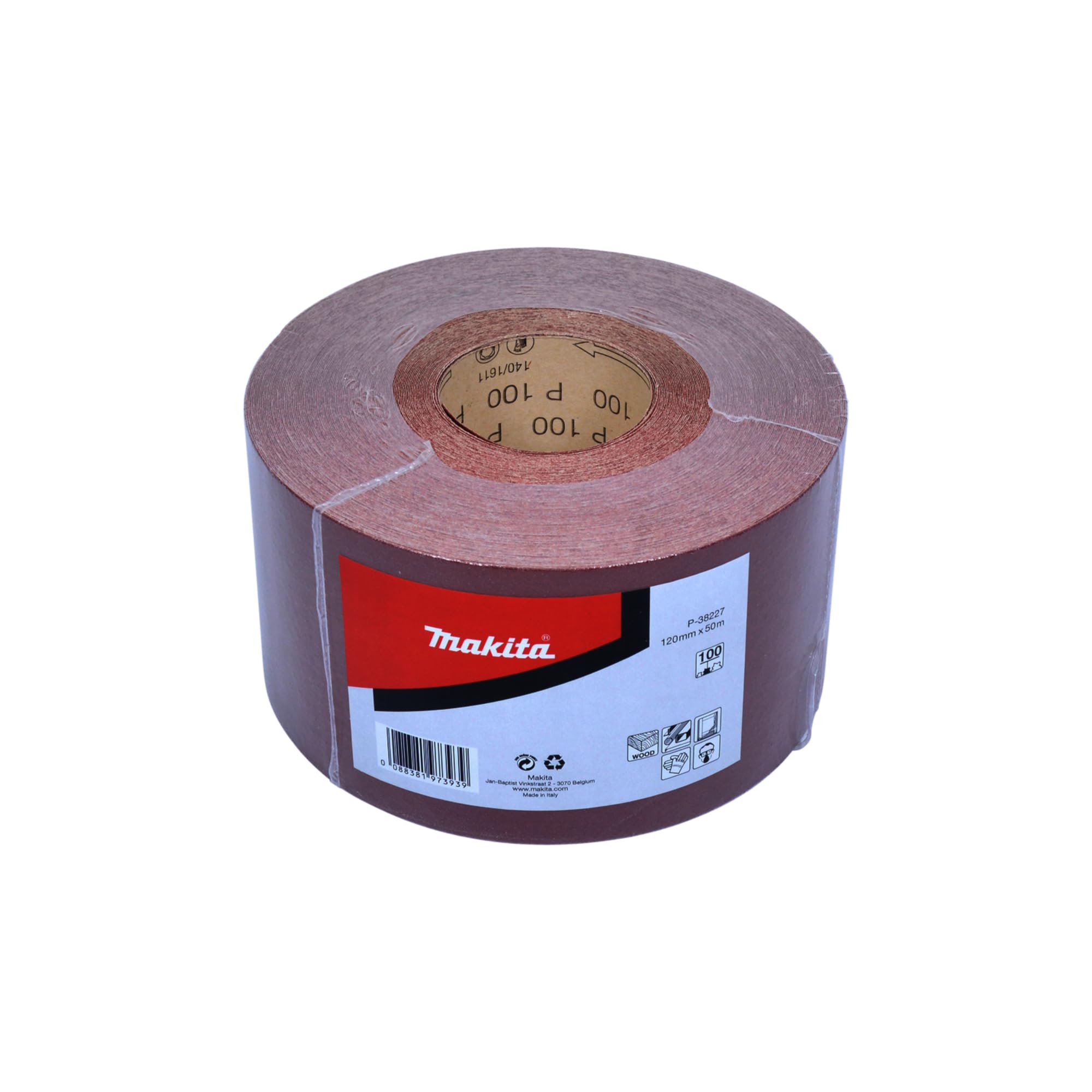 Makita P-38227 - Rollo de Lija 120mm x 50m G100