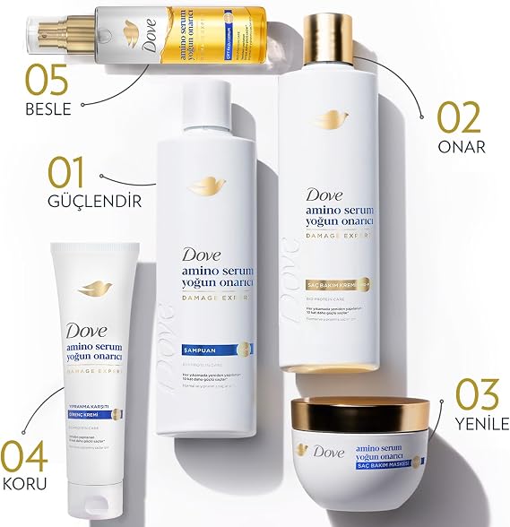 Dove Şampuan Amino Serum Yoğun Onarıcı 600 ml