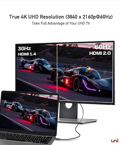 Miniatura 7 de Cable USB C a HDMI para oficina en casa de 6 pies 4K a 60 Hz cable USB tipo C a HDMI Thunderbolt 3 compatible con MacBook Pro 20212020 MacBook Air