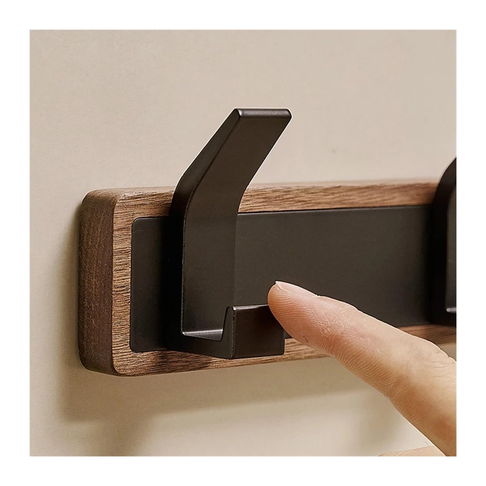 Gancho Para La Puerta Gancho de pared madera, perchero colgante for baño, cocina, dormitorio, pasillo(5 hooks)