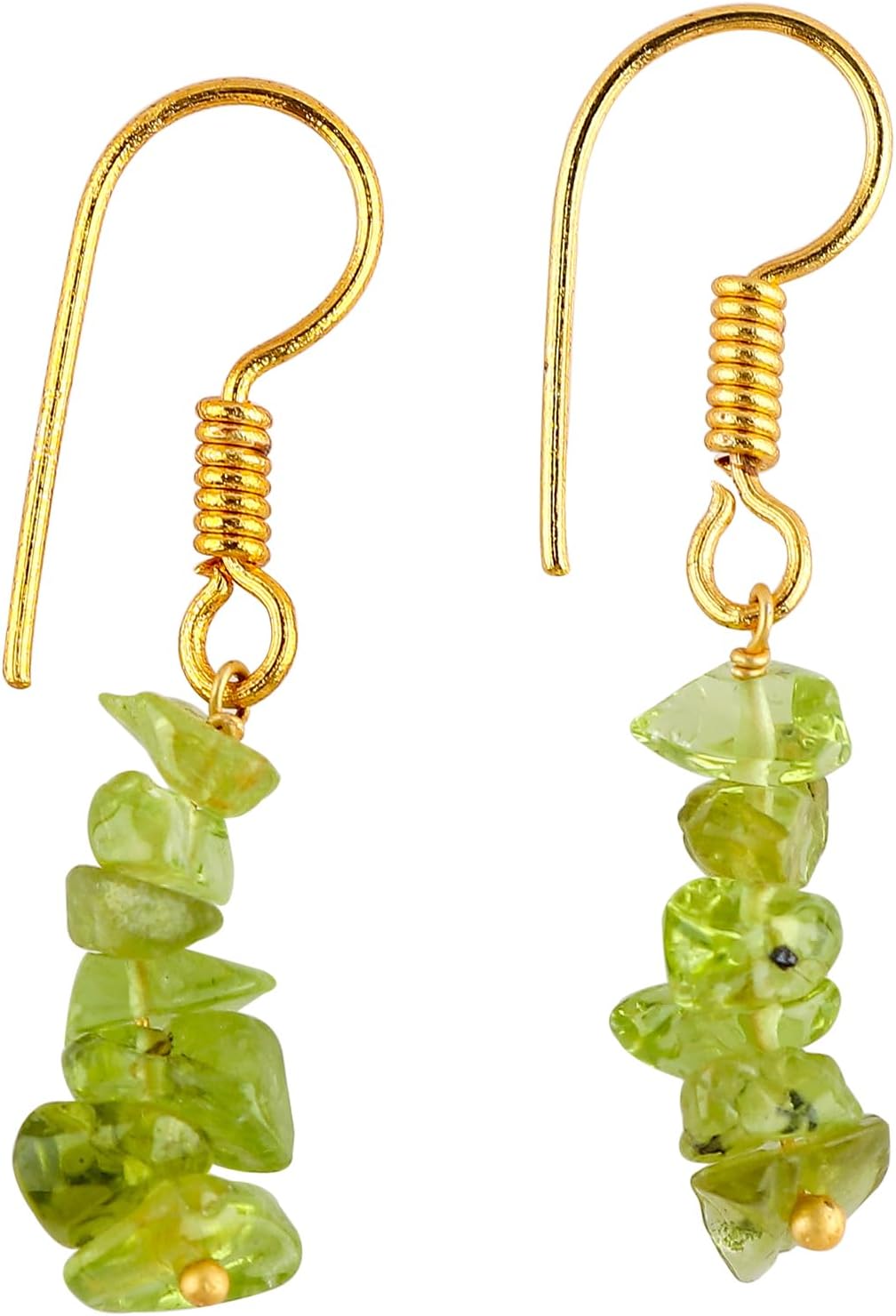 Gemstone Chips Dangling Earrings, Stone 2-3 MM, Gold Plated, Handmade Jewelry, Healing Crystals, Polished Nuggets Stones, Women Earrings, Gemstone Jewellry