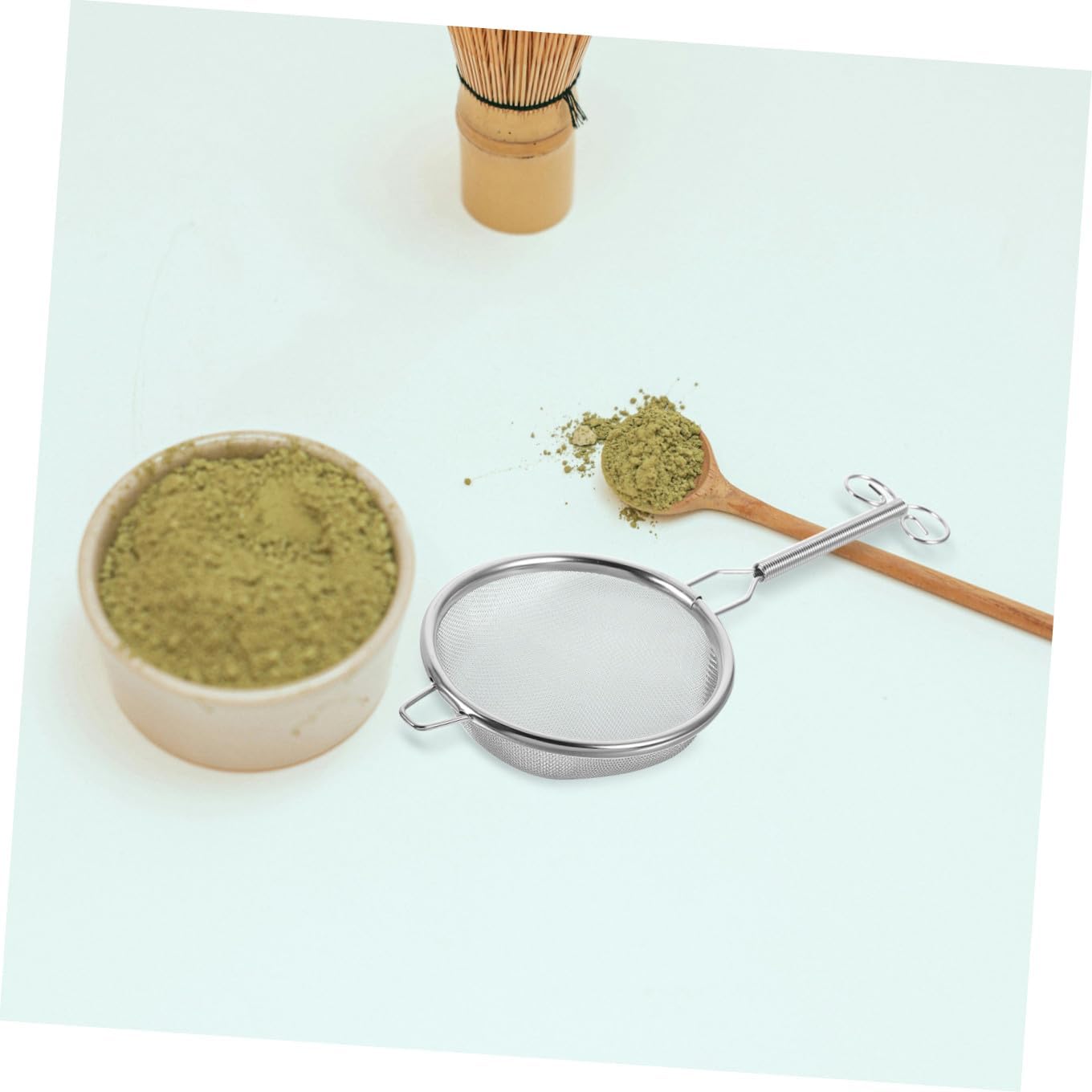 Long-handled Tea Strainer Scoop for Loose Tea, Stainless Steel