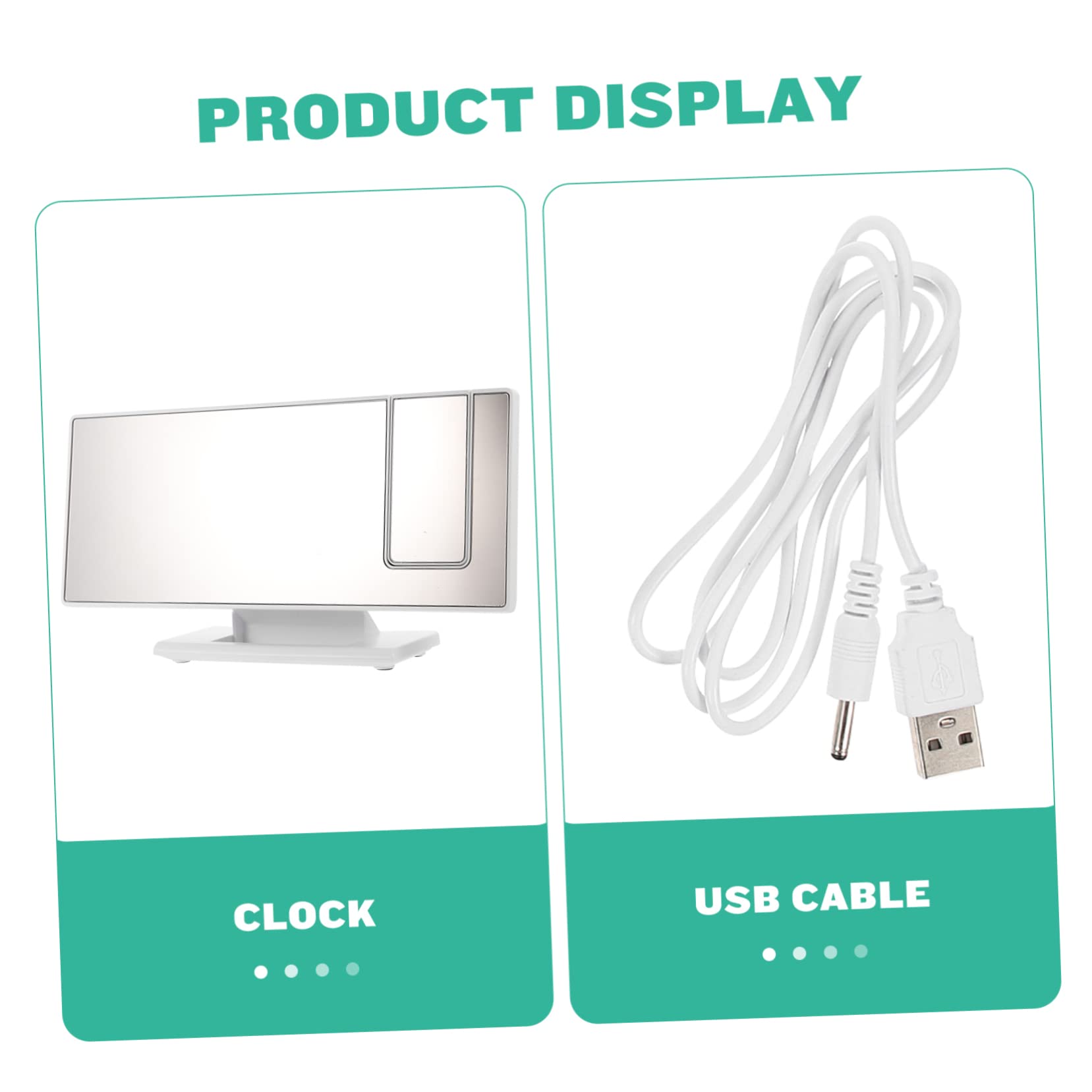 Ciieeo Lot De 2 Réveils Numériques À LED avec Projection Grand Écran pour À Coucher Garçons Et Filles