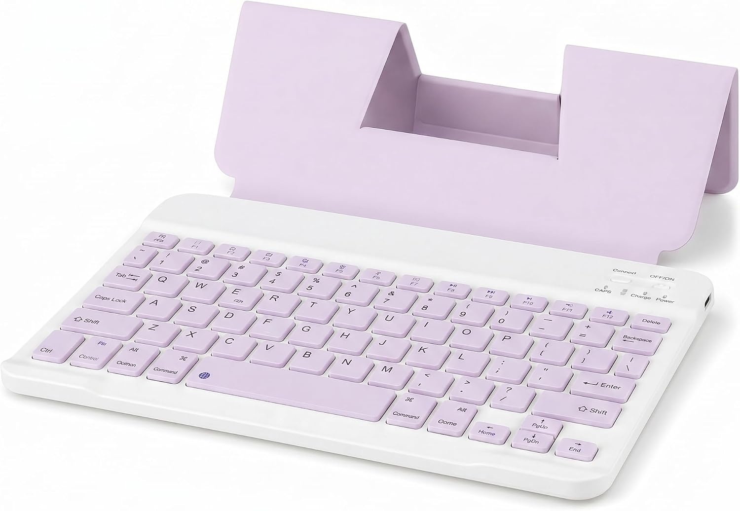 Ultra Slim Bluetooth Keyboard with Built-in Stand for iPad 10th/9th Generation, iPad Air, iPad Pro, iPhone, Android Tablets and Bluetooth Devices – Portable Wireless Keyboard(Pink)