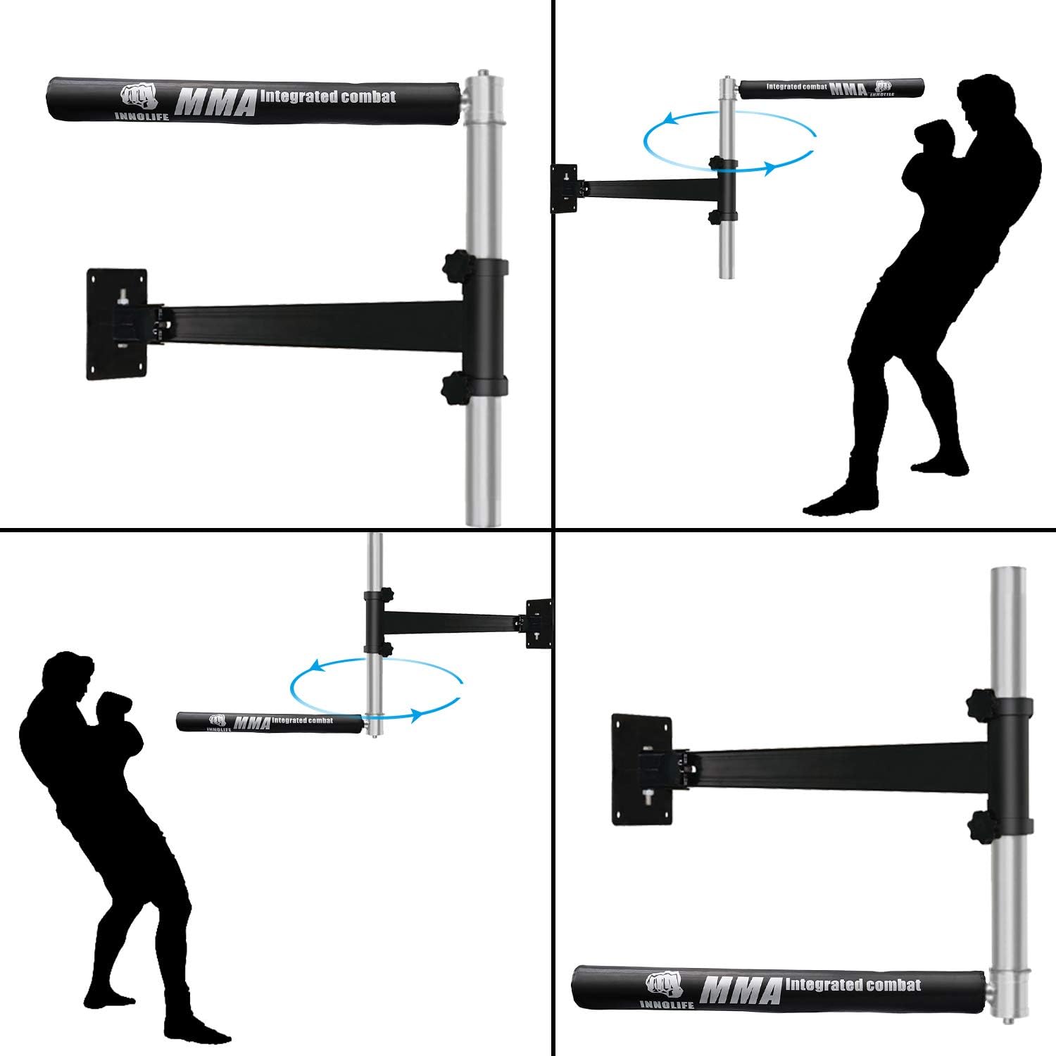 INNOLIFE Boxing bar Punching Speed Trainer Light Weight Spinning Bar Wall Mount Easy Set up - Image 5