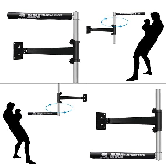 INNOLIFE Boxing bar Punching Speed Trainer Light Weight Spinning Bar Wall Mount Easy Set up