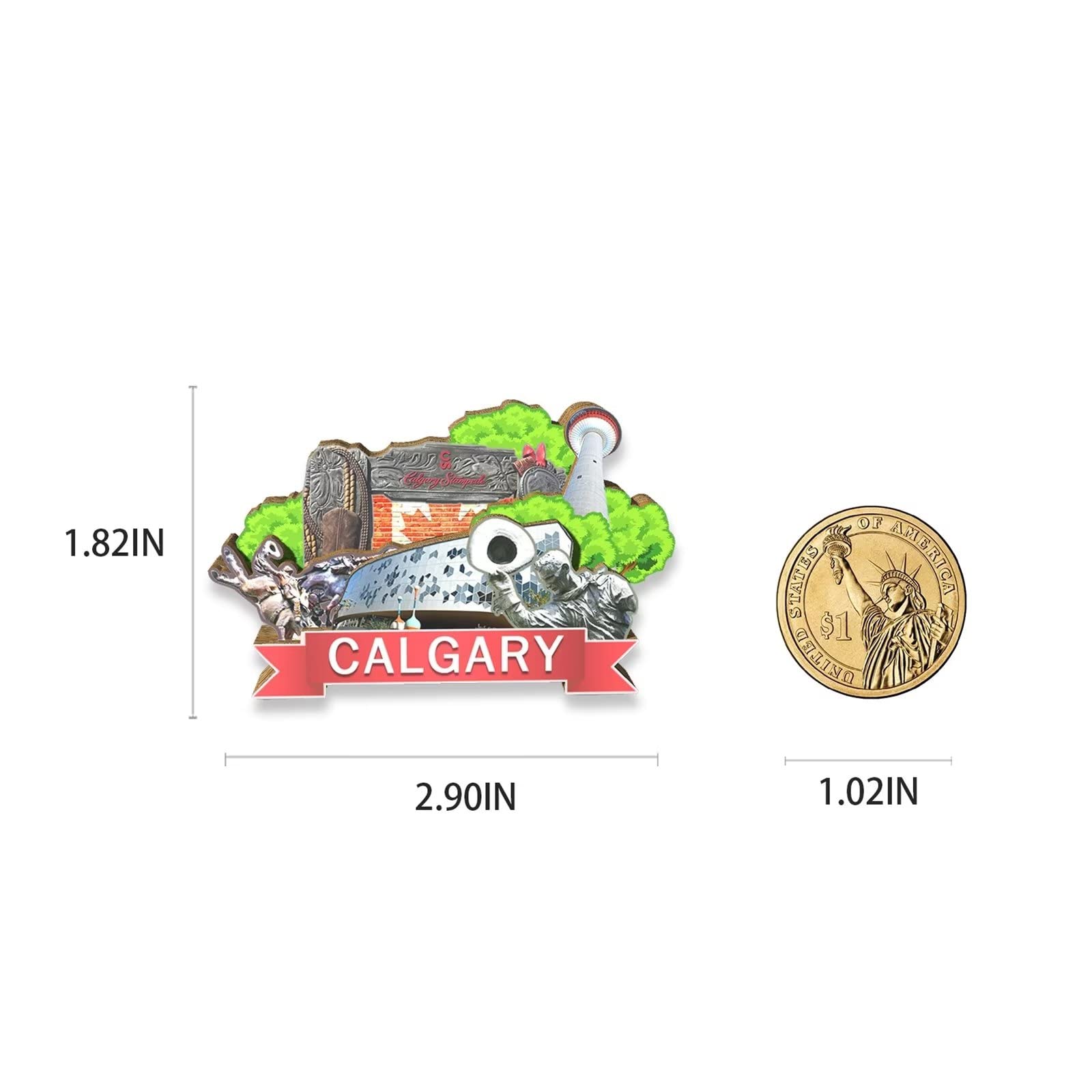Calgary Canada Koelkastmagneet 3D reizen souvenir koelkast