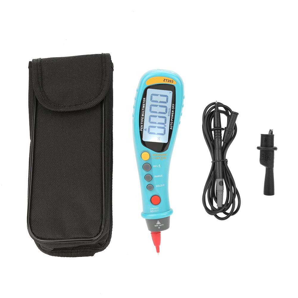 Multimetr Cyfrowy, ZT203 6000 Zlicza Multimetr Cyfrowy True RMS Woltomierz AC DC Tester Przenośny Miernik, Wysoka Dokładność Automatyczny Wskaźnik LED Woltomierz DC AC Z Wyświetlaczem LCD
