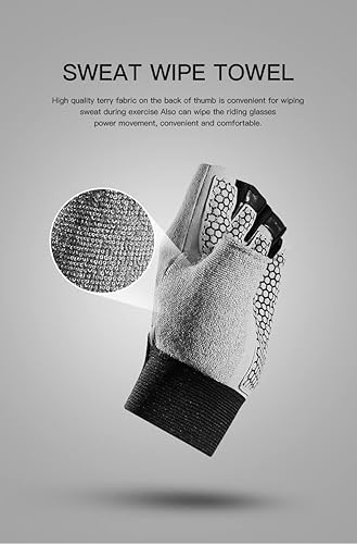 Miniatura 4 de Guantes deportivos antideslizantes y transpirables multiusos, ideales para ciclismo, correr, patinaje, gimnasio, entrenamiento, al aire libre, pesca