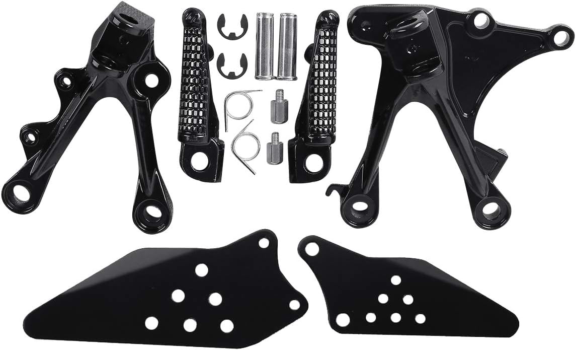 Motorcycle Front Rear Passenger Foot Pegs Bracket for Kawasaki Ninja ZX6R 2005-2008, ZX636 2005-2006