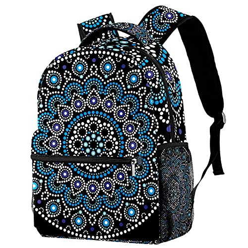 Sac à dos de voyage floral pour campus et loisirs avec porte-bouteille