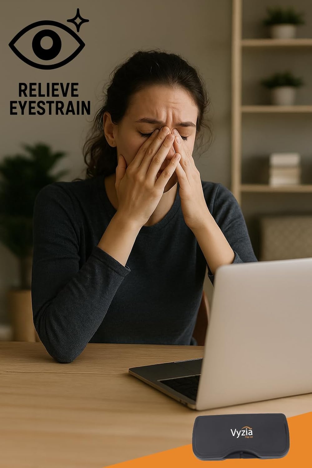 Blue Light Blocking Clip-on Glasses For Eye Relaxation Use, Nighttime Reading - Reduces Eyestrain, Improve Sleep, UV Protection, Anti-Glare, Universal Fit, Light Sensitivity Relief For Women and Men - Image 3