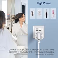 Hoppac 5 az 1-ben utazási adapter UK/Írország/Dubai csatlakozóval, 3 USB-A és 1 USB-C porttal 5