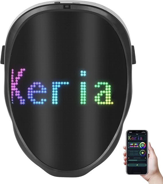 Keria Boywithuke Led Face Changing Mask with Bluetooth