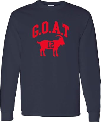 UGP Campus Apparel Goat Greatest of All Time New England Football Long Sleeve T Shirt