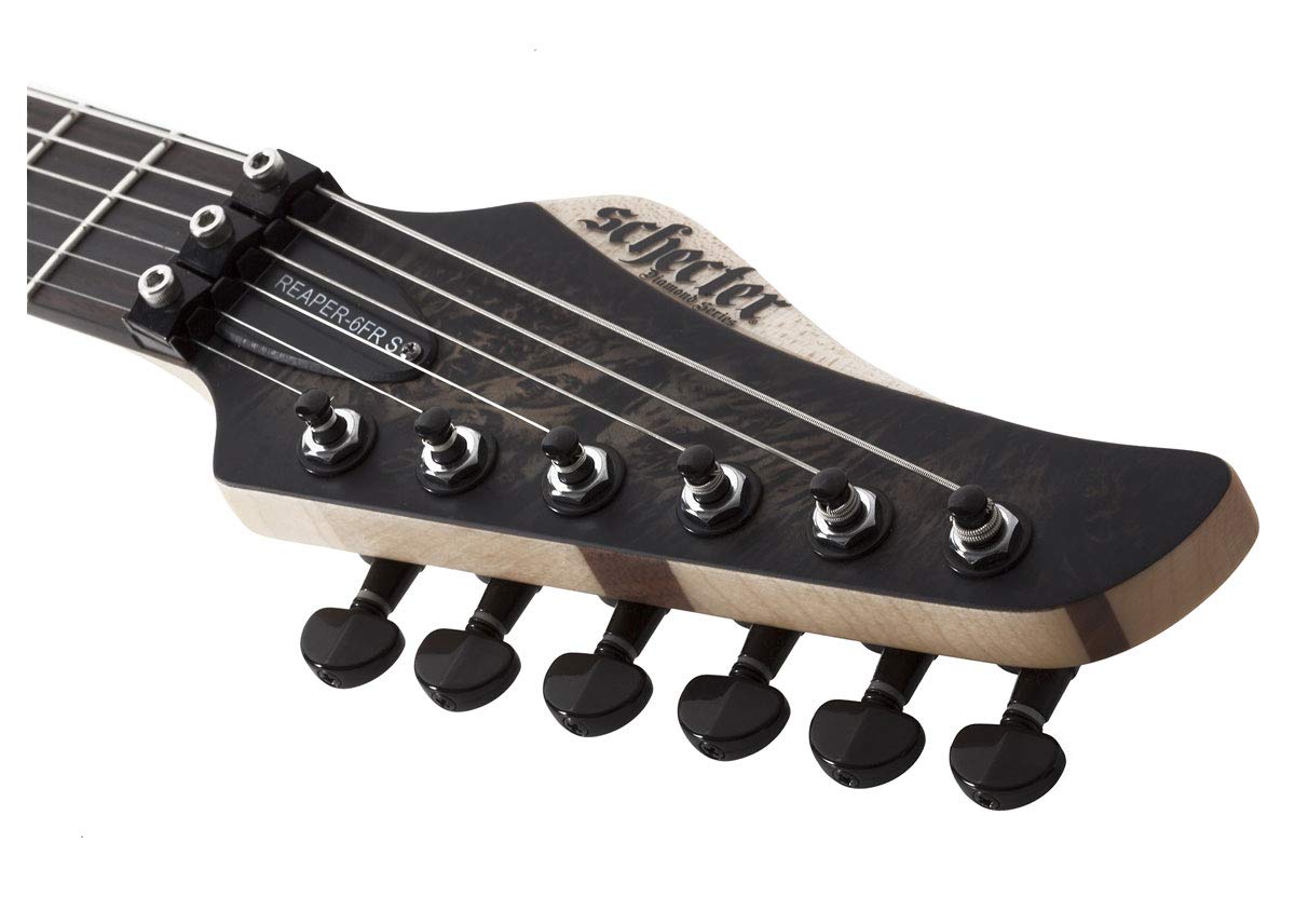Amazon.com: Schecter Reaper-6 FR-S - Satin Charcoal Burst