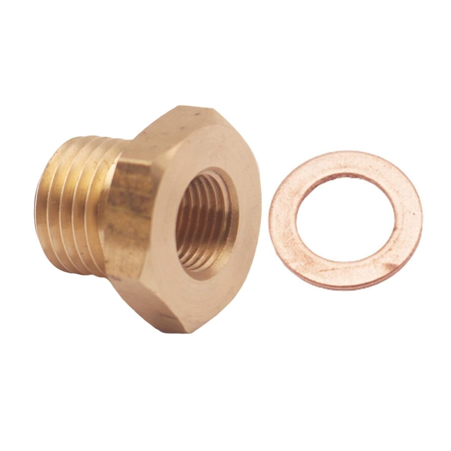 Temp Gauge Sender Unit Short Adapter - M14 x 1.5 Male to 1/8 NPT Female, Suitable for Cars