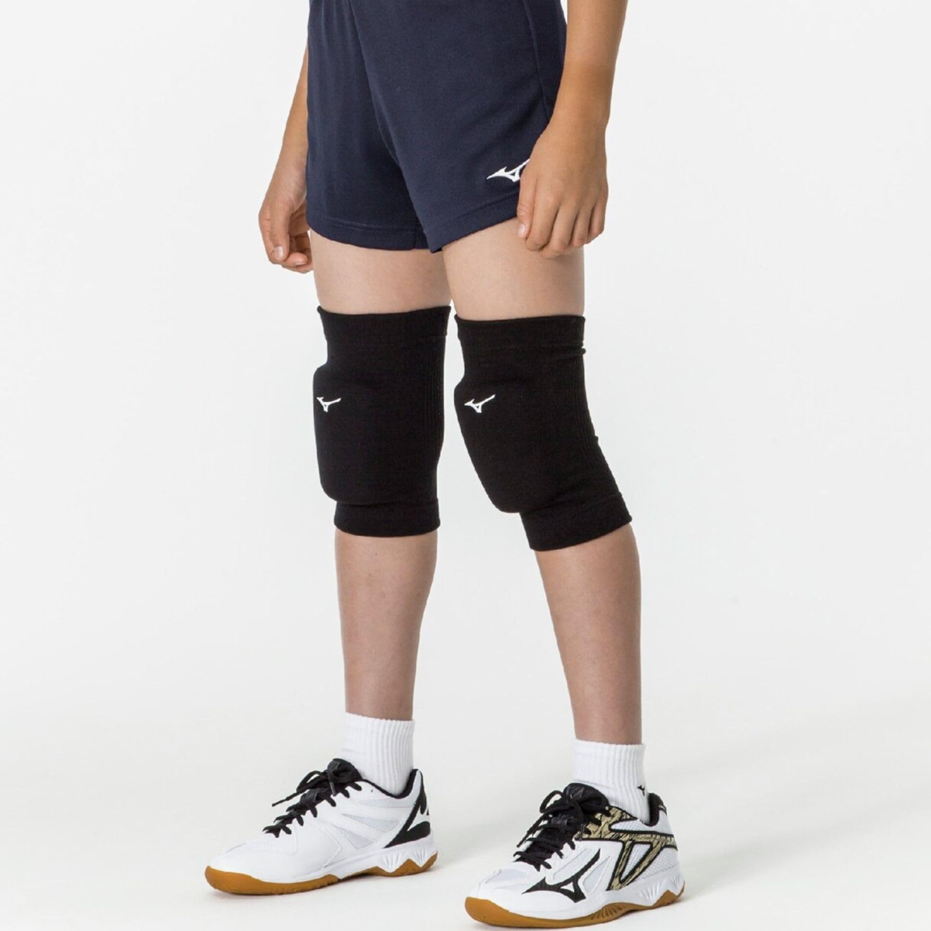 MIZUNO(ミズノ) バレーボール サポーター ジュニア用 パッド有 2個セット フリーサイズ 日本バレーボール協会公認 - 3
