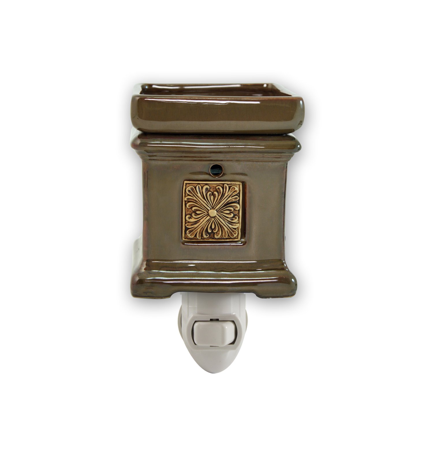 Langley Empire Candle Plug in Warmers, Brown Square