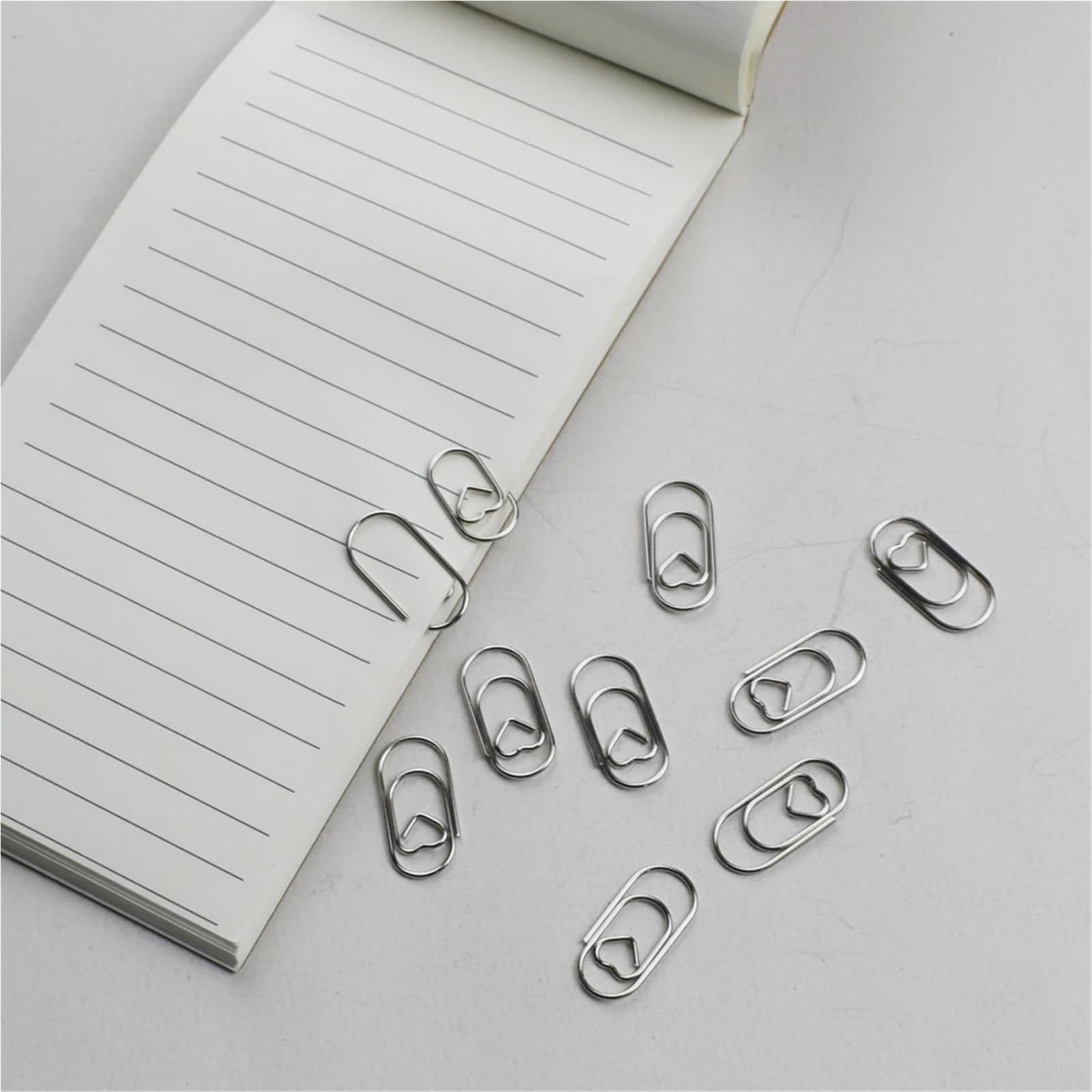 Lot de 400 mini trombones en métal pour bureau et fournitures scolaires pour bureau, école, maison (argenté)