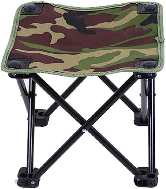 Camping Stool, Portable Folding Stool for Outdoor Walking Hiking Fishing 130KG Capacity (L)