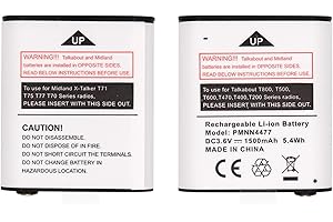 2PCS 1500mAh Li-ion Battery for Motorola PMNN4477AR BATT10, T600