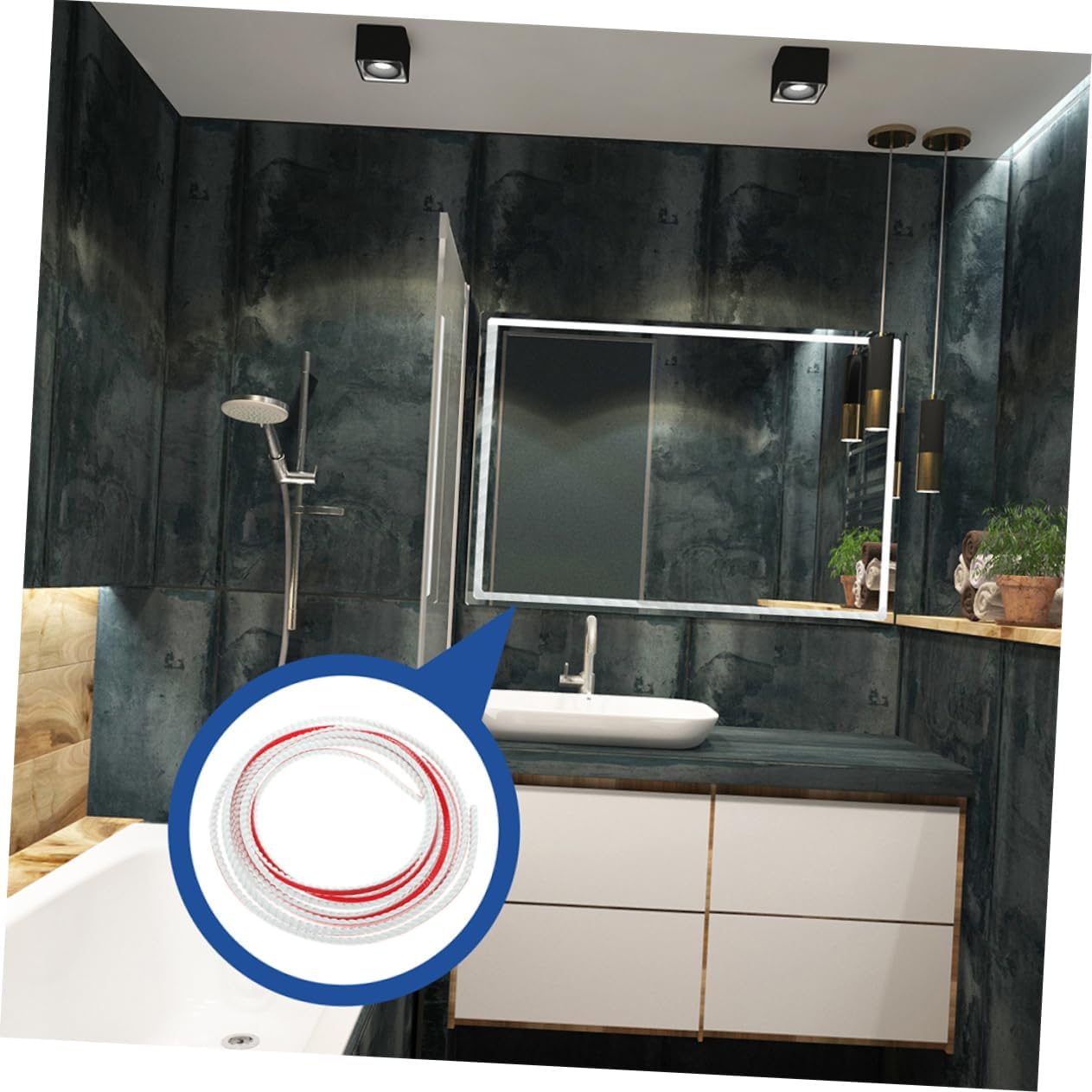 1roll Self-Adhesive Corner Trim Molding Flexible Wall Decor Strip for Easy Installation White PVC Caulk Strip for Home Edges Cabinets and Wall Corners