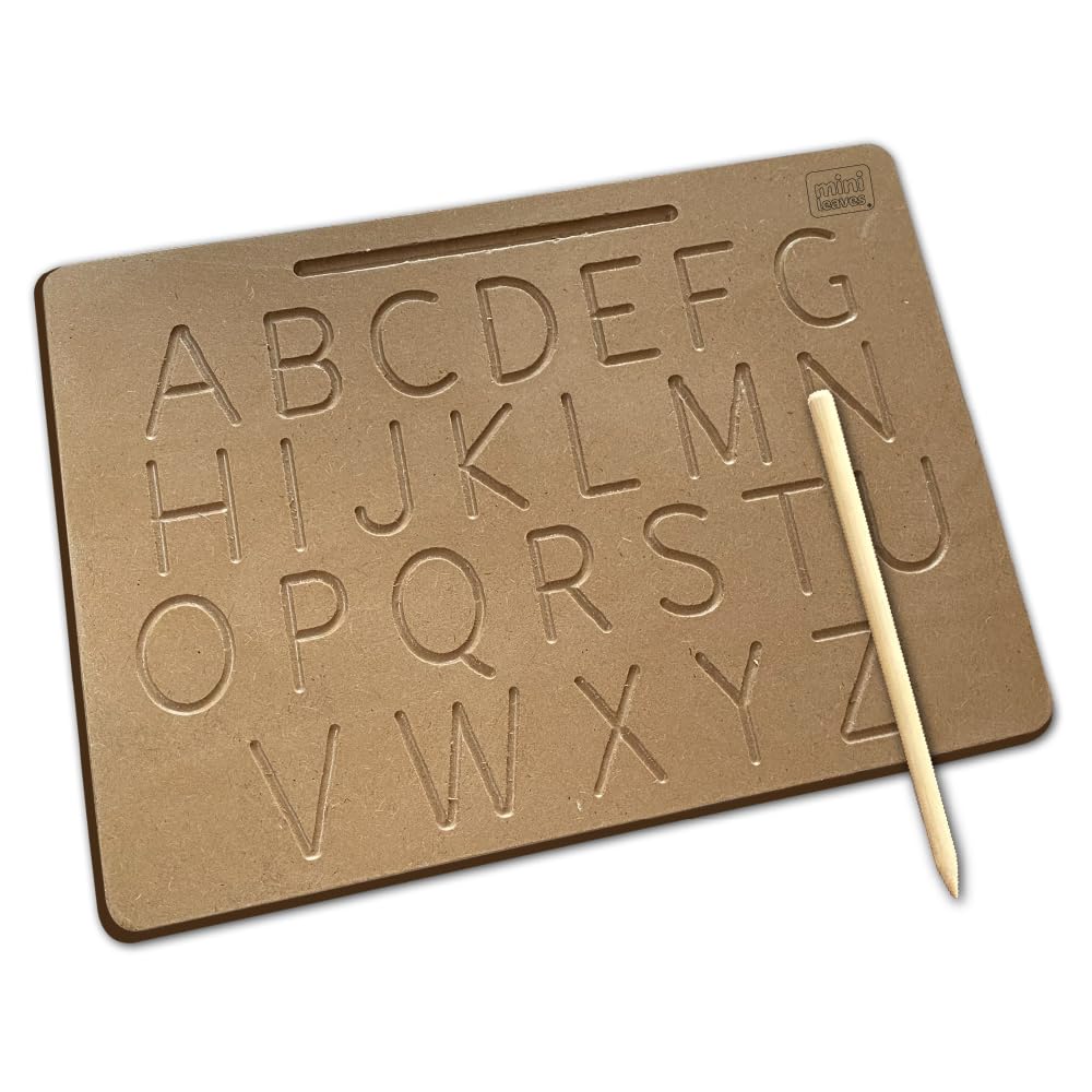 Mini Leaves Alphabet Tracing Board Wooden Board Montessori, Tracing Letters for Kids Toddler Writing Tools for Beginners, Wood Letter Tracing Board, Learning to Write - 3+ Years (B09VFGVCVW) Amazon Price History, Amazon Price Tracker