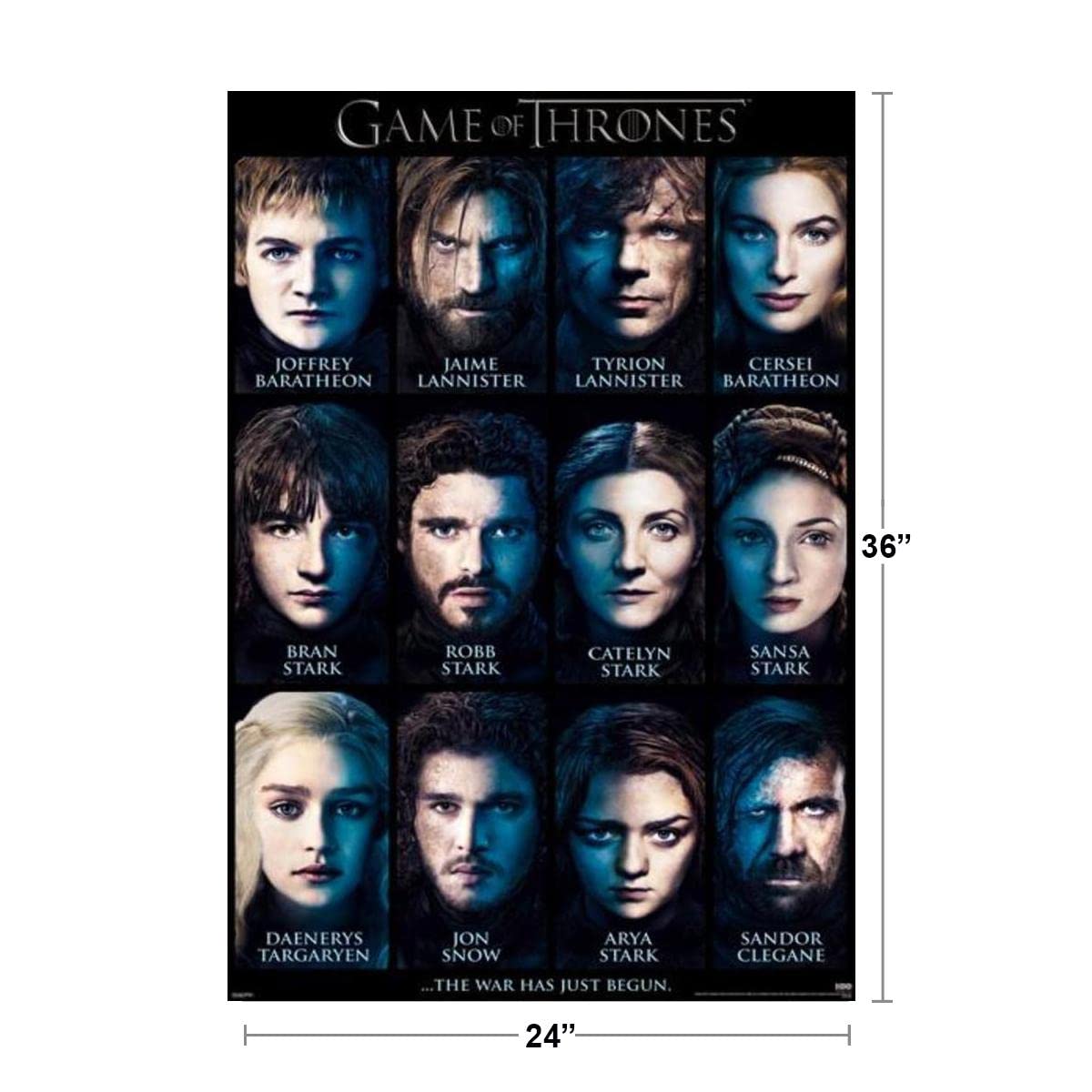 Amazon.com: Game of Thrones Characters Cool Wall Decor Art Print Poster  24x36: Game Of Thrones Merchandise: Posters & Prints