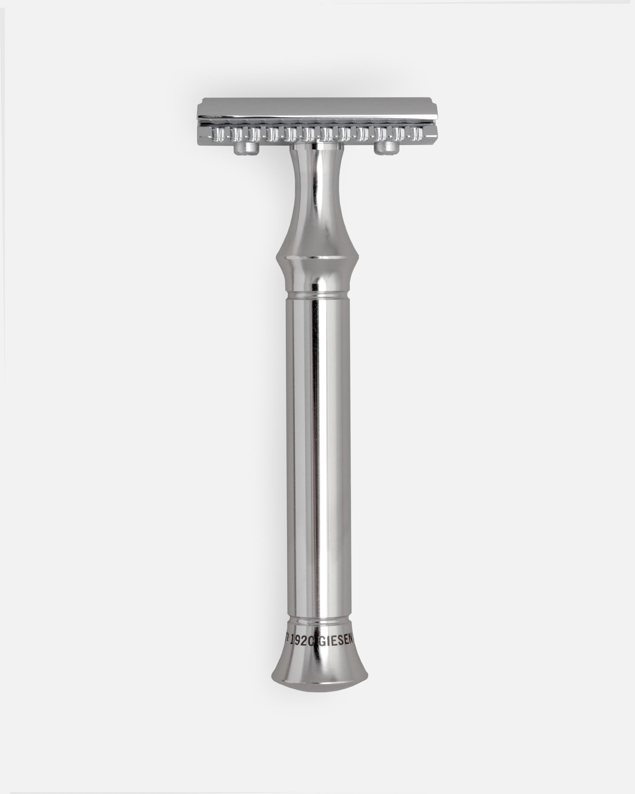 G&F Solingen TIMOR Edelstahl Rasierhobel +10 Klingen langer Griff OFFEN Rasierer