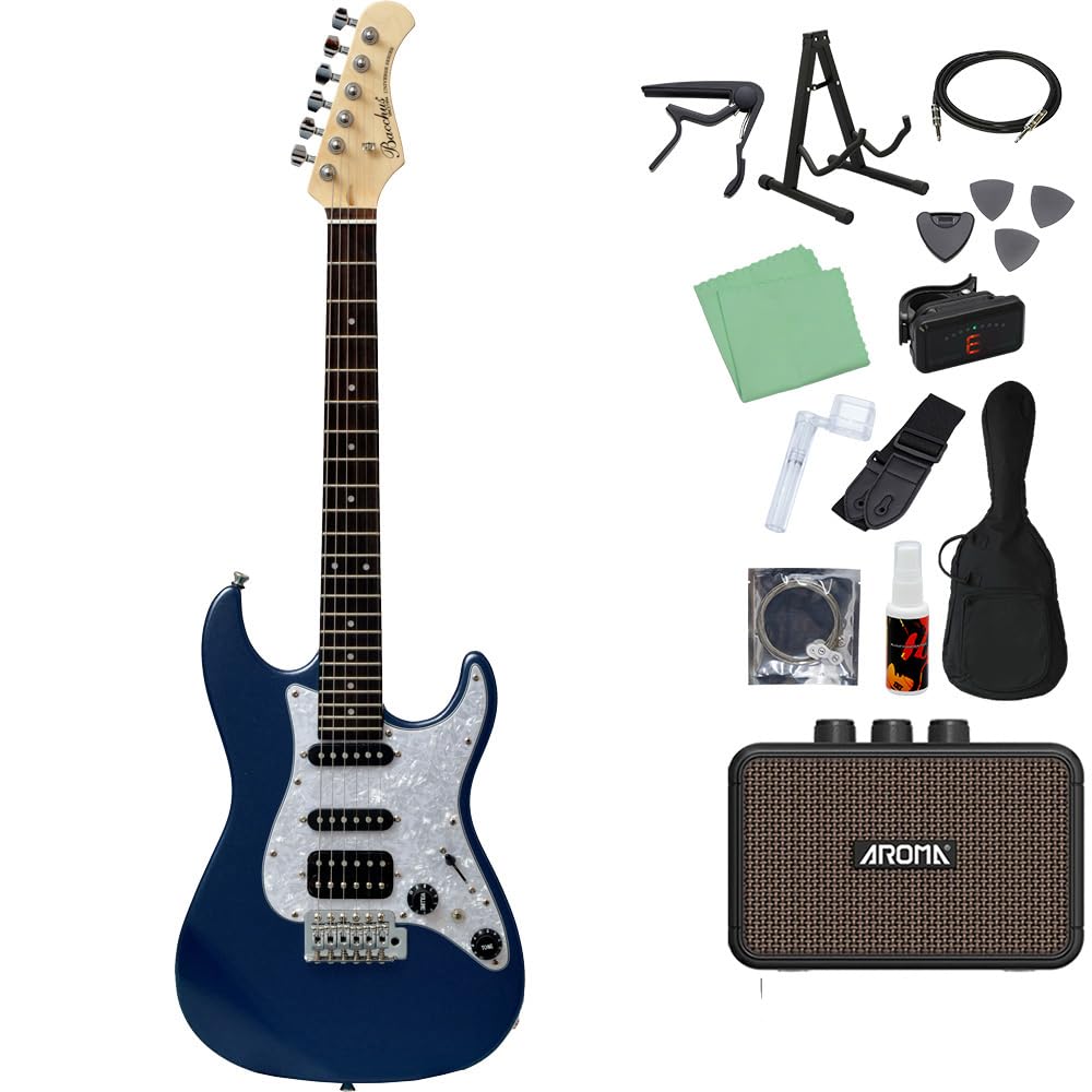 Amazon | Bacchus GS-Mini DLPB エレキギター初心者14点セット 【充電