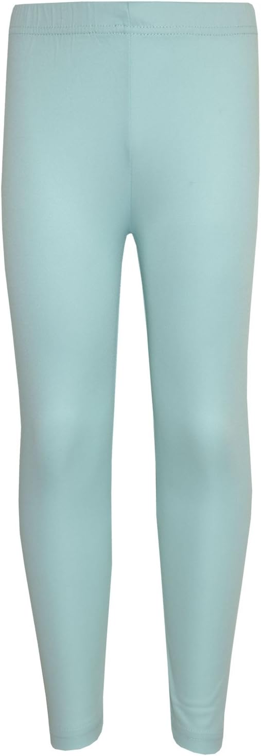 Gilrs Legging Kids Plain Color School Fashion Dance Leggings New Age 5-13 Years