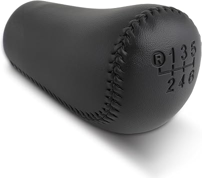 GoaMotors 6 Speed Leather Manual Gear Shift Knob for Toyota for Tacoma 2005-2015, Black