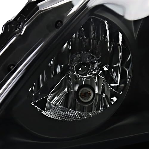 Vista 22 de SPEC-D TUNING Faros delanteros negros con faros antiniebla integrados compatibles con Infiniti G37, Q60 2DR Coupe 2008-2015, conjunto de faros